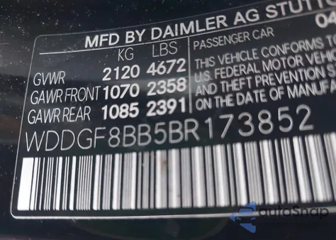 2011 Mercedes-Benz C 300 Sport 4Matic from USA, damaged, VIN WDDGF8BB5BR173852